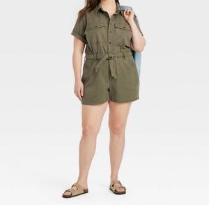 Universal Thread Olive Green Romper